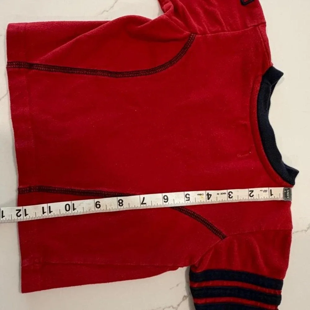 Y2K red baby fall long sleeve